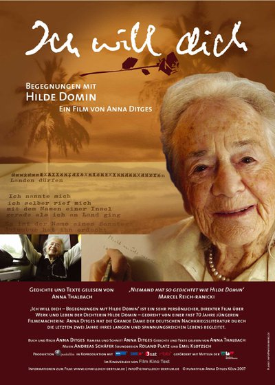 Ich will Dich - Begegnungen mit Hilde Domin (Specials)