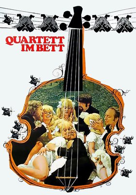 Quartett im Bett